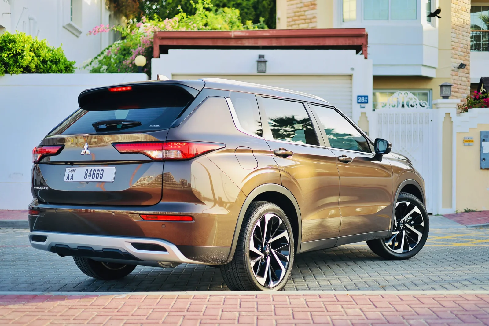 Rent Mitsubishi Outlander  Brown 2024 in Abu Dhabi - 8 