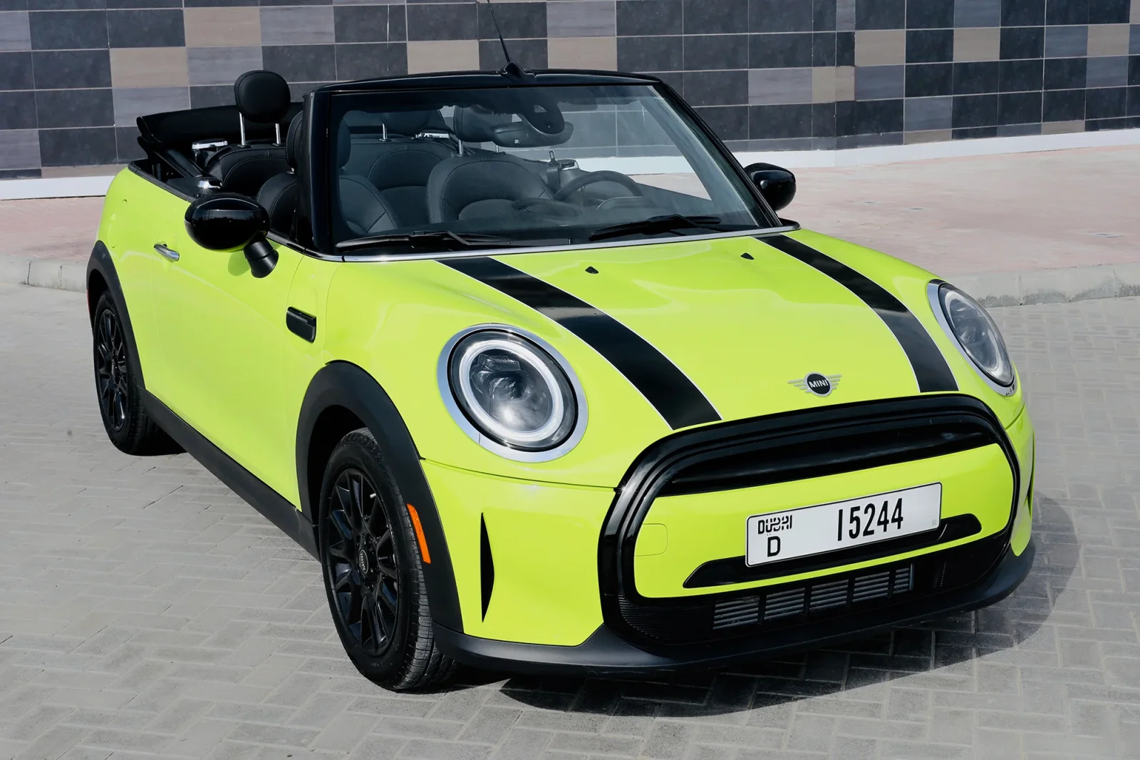 Rent Mini Cooper  Yellow 2023 in Abu Dhabi