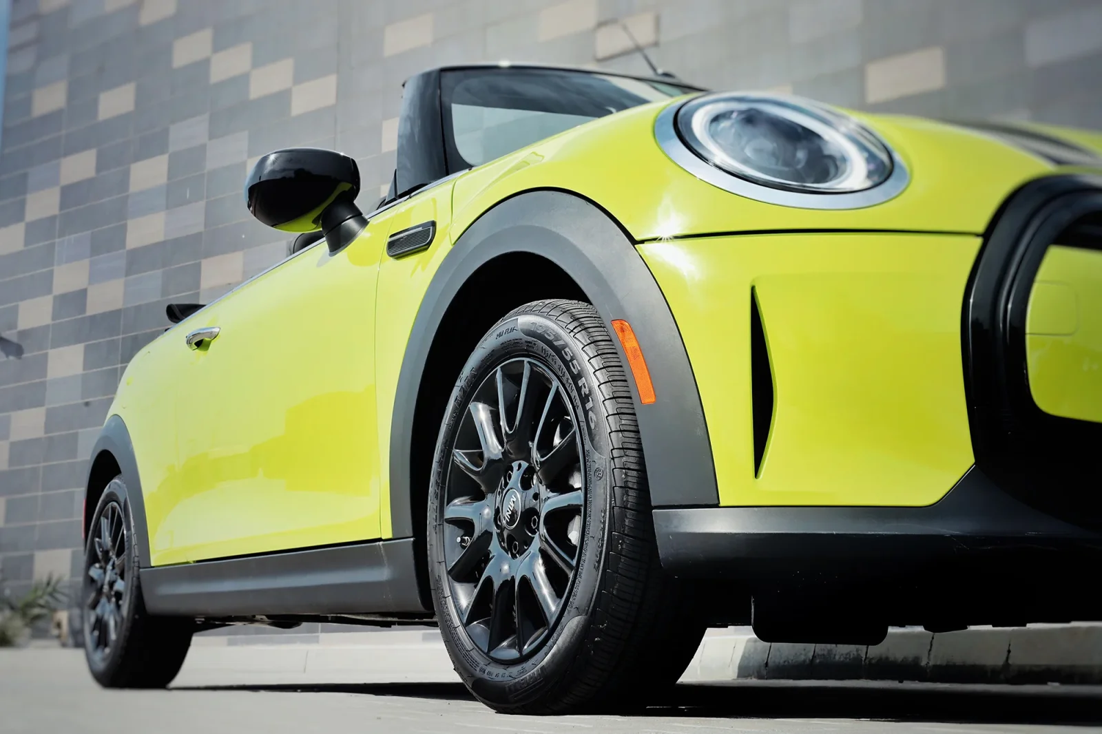 Rent Mini Cooper  Yellow 2023 in Abu Dhabi - 10 