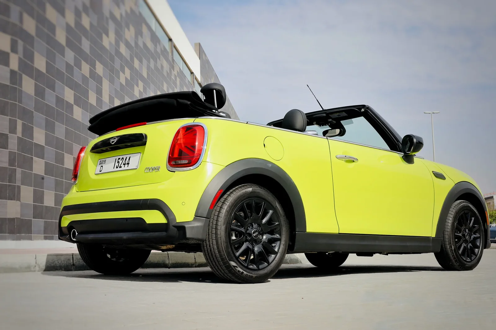 Rent Mini Cooper  Yellow 2023 in Abu Dhabi - 9 