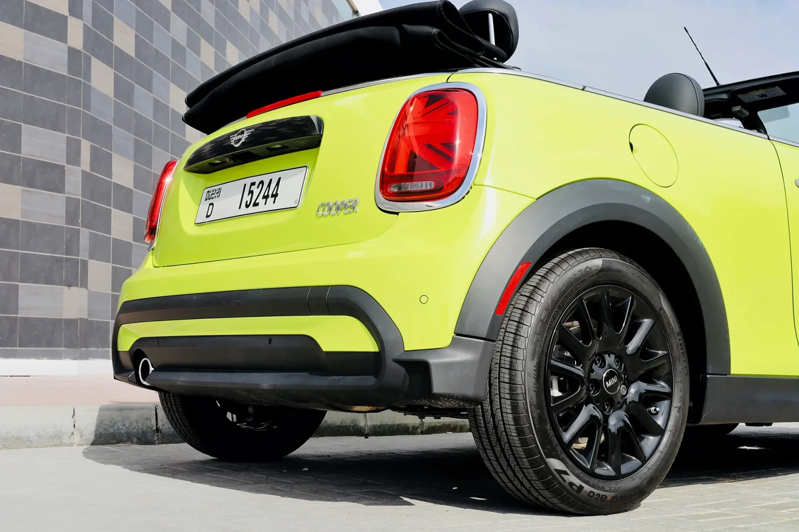 Rent Mini Cooper  Yellow 2023 in Abu Dhabi - 14 