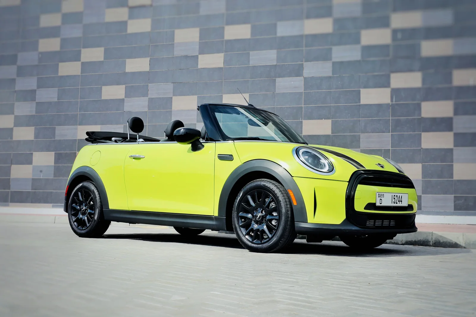 Rent Mini Cooper  Yellow 2023 in Abu Dhabi - 2 