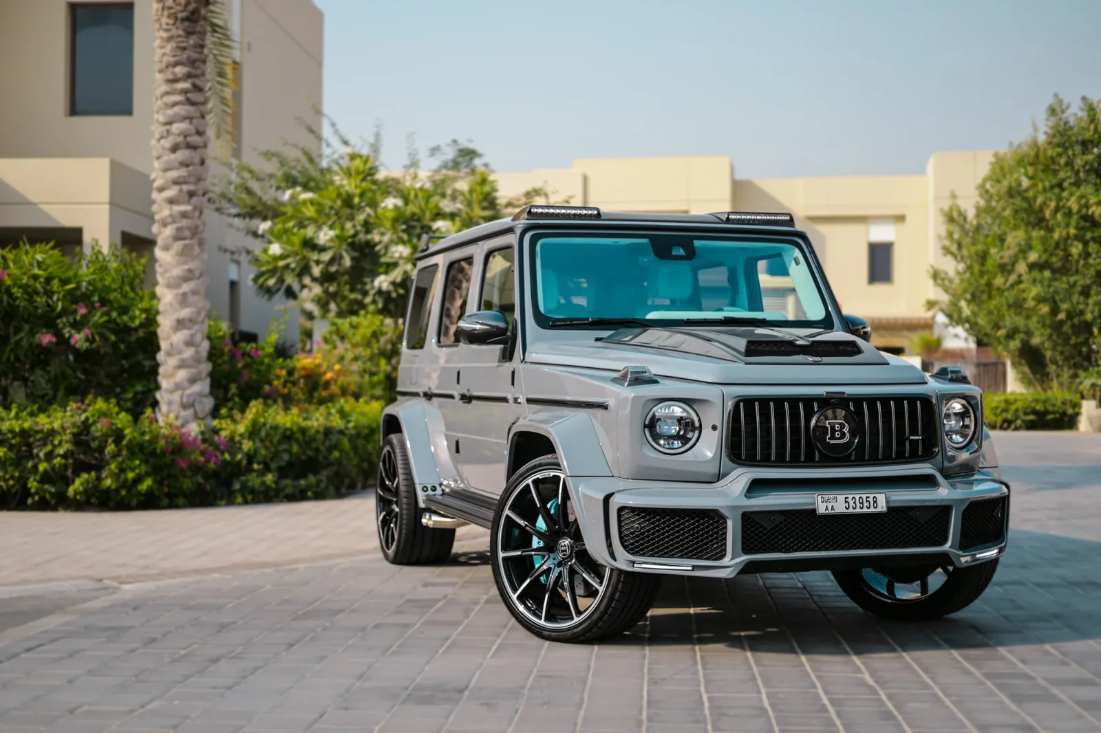 Rent Mercedes-Benz G-Class G800 Brabus Grey 2023 in Abu Dhabi