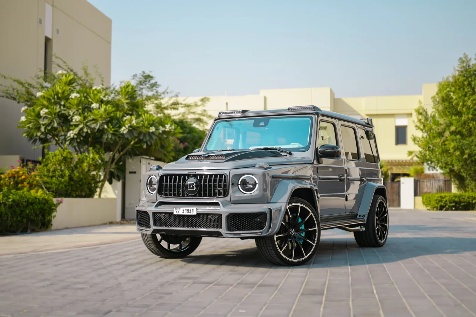 Rent Mercedes-Benz G-Class G800 Brabus Grey 2023 in Abu Dhabi - 16 
