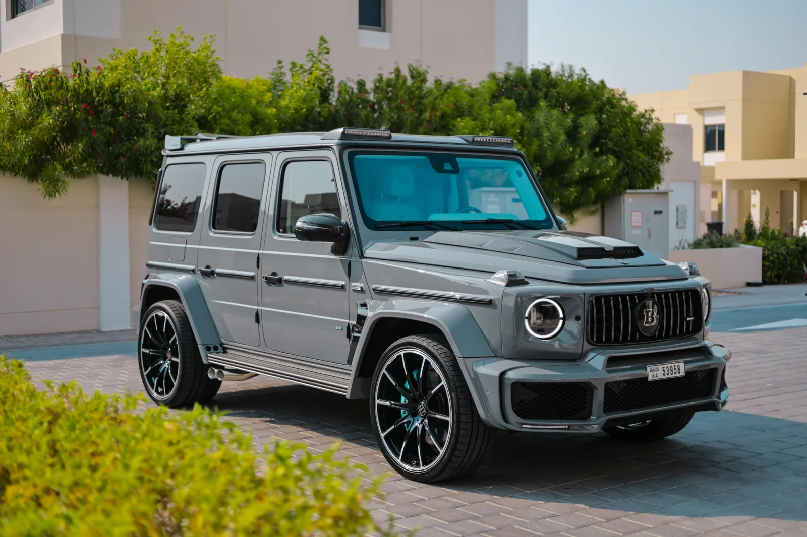 Rent Mercedes-Benz G-Class G800 Brabus Grey 2023 in Abu Dhabi - 14 