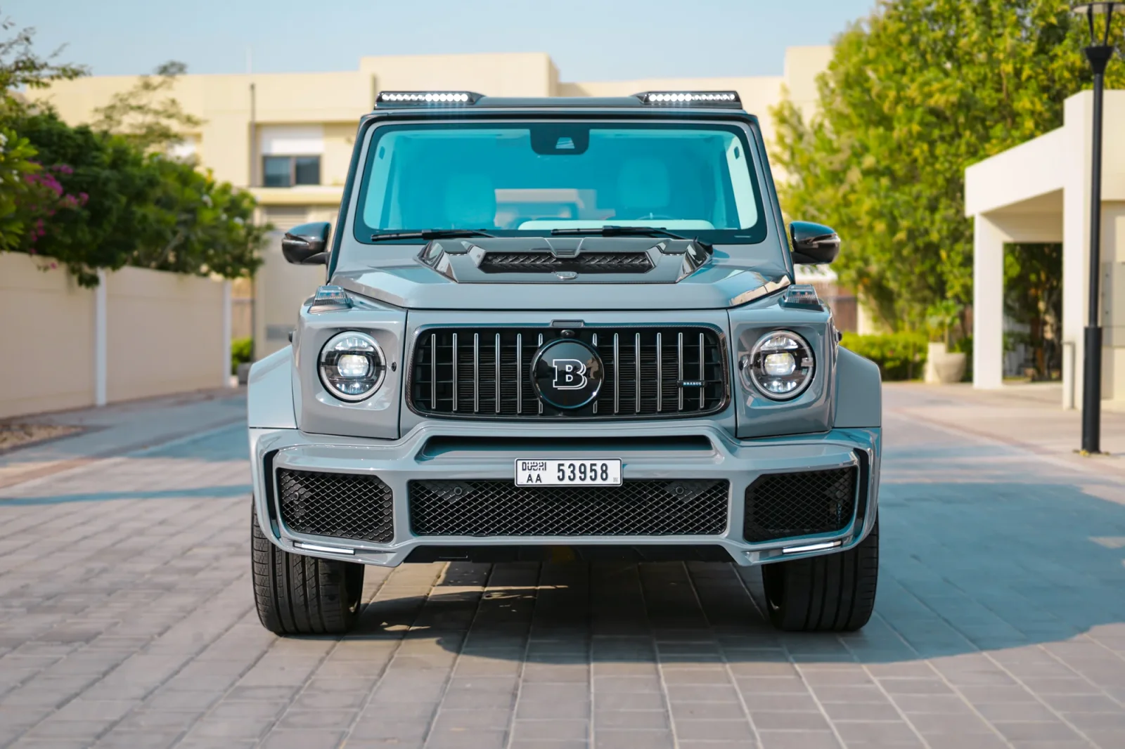 Rent Mercedes-Benz G-Class G800 Brabus Grey 2023 in Abu Dhabi - 17 