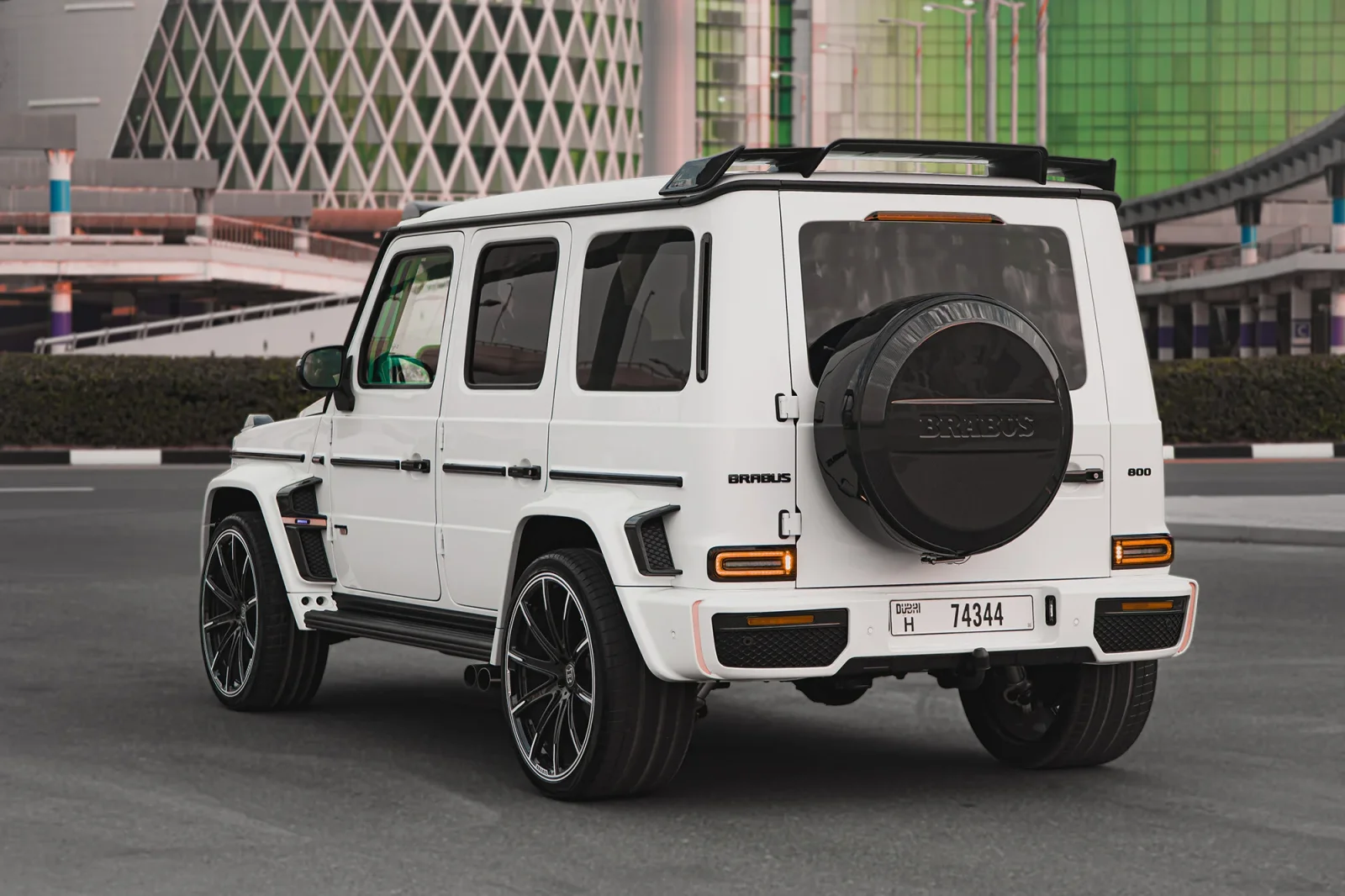 Rent Mercedes-Benz G-Class Brabus 800 Carbon Kit White 2023 in Abu Dhabi - 14 