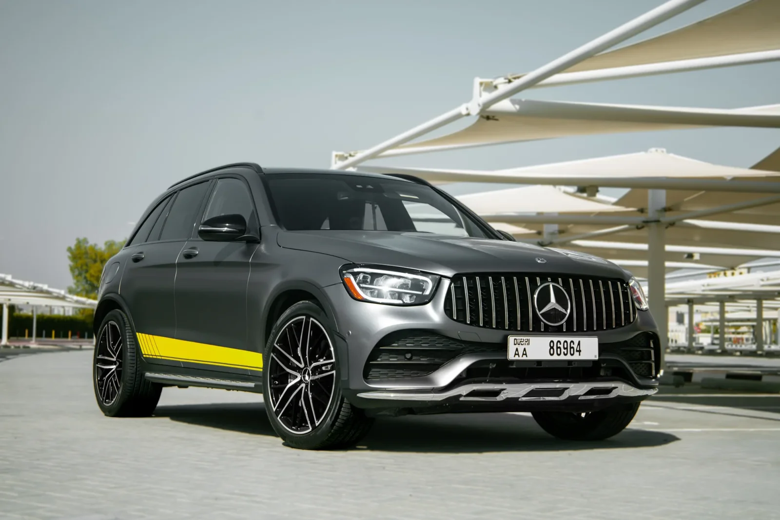 Rent Mercedes-Benz GLC 43 AMG Grey 2022 in Abu Dhabi - 2 
