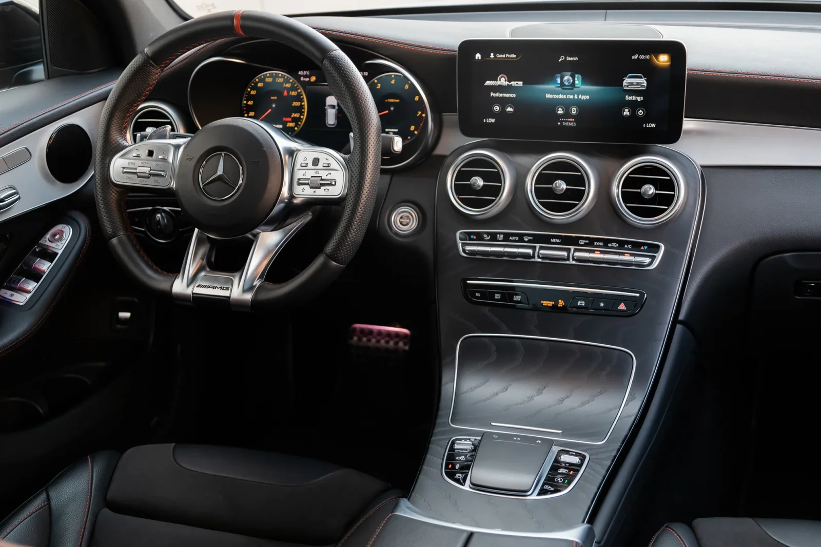 Rent Mercedes-Benz GLC 43 AMG Grey 2022 in Abu Dhabi - 4 