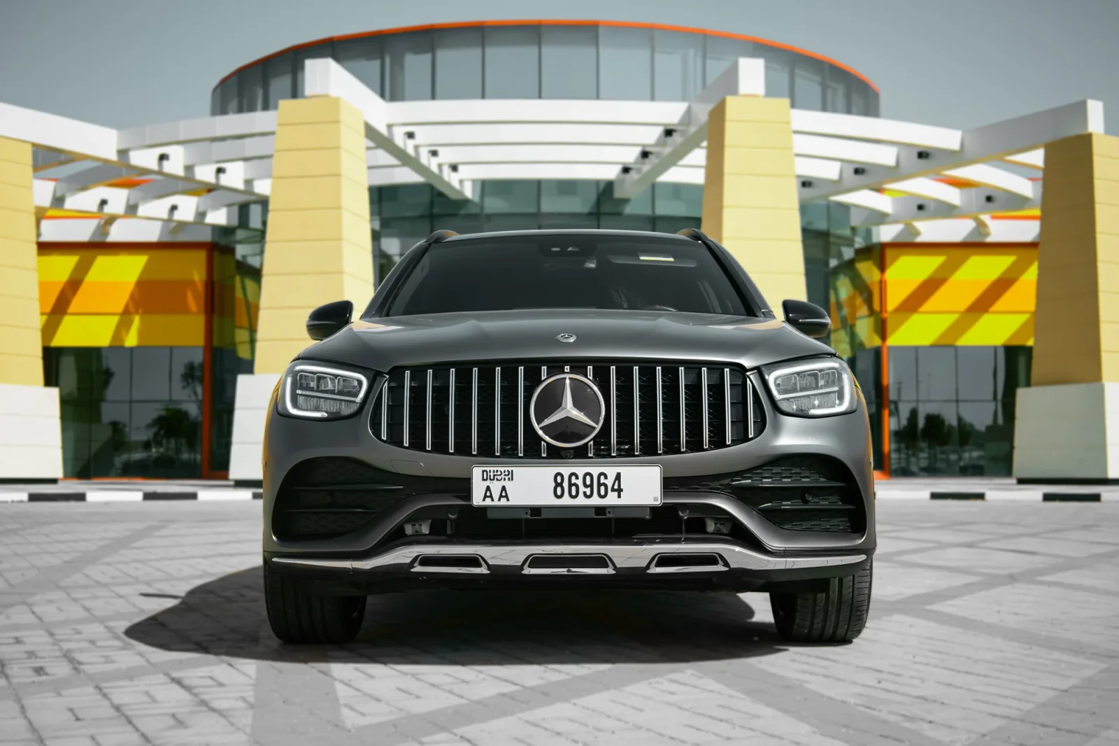 Rent Mercedes-Benz GLC 43 AMG Grey 2022 in Abu Dhabi - 10 