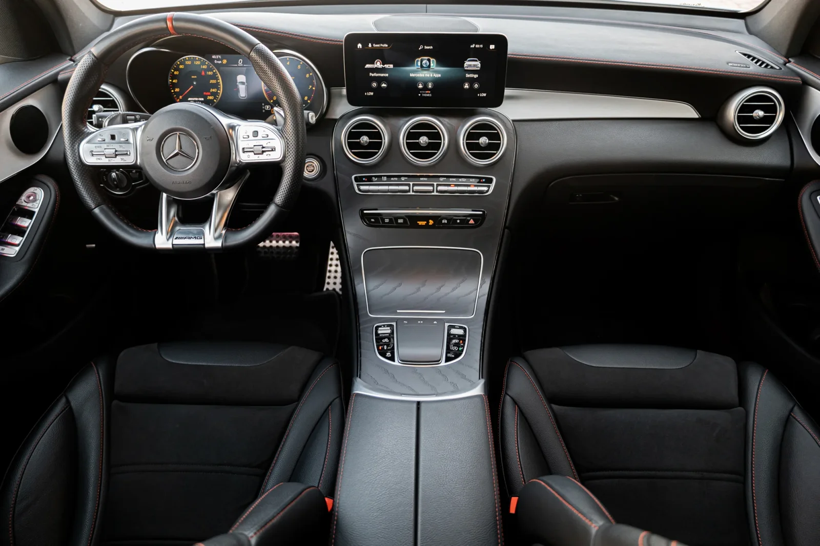 Rent Mercedes-Benz GLC 43 AMG Grey 2022 in Abu Dhabi - 3 