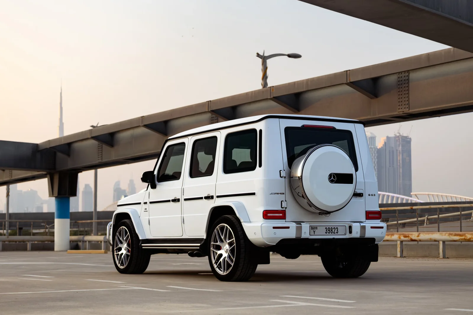 Rent Mercedes-Benz G-Class 63 AMG White 2022 in Abu Dhabi - 8 