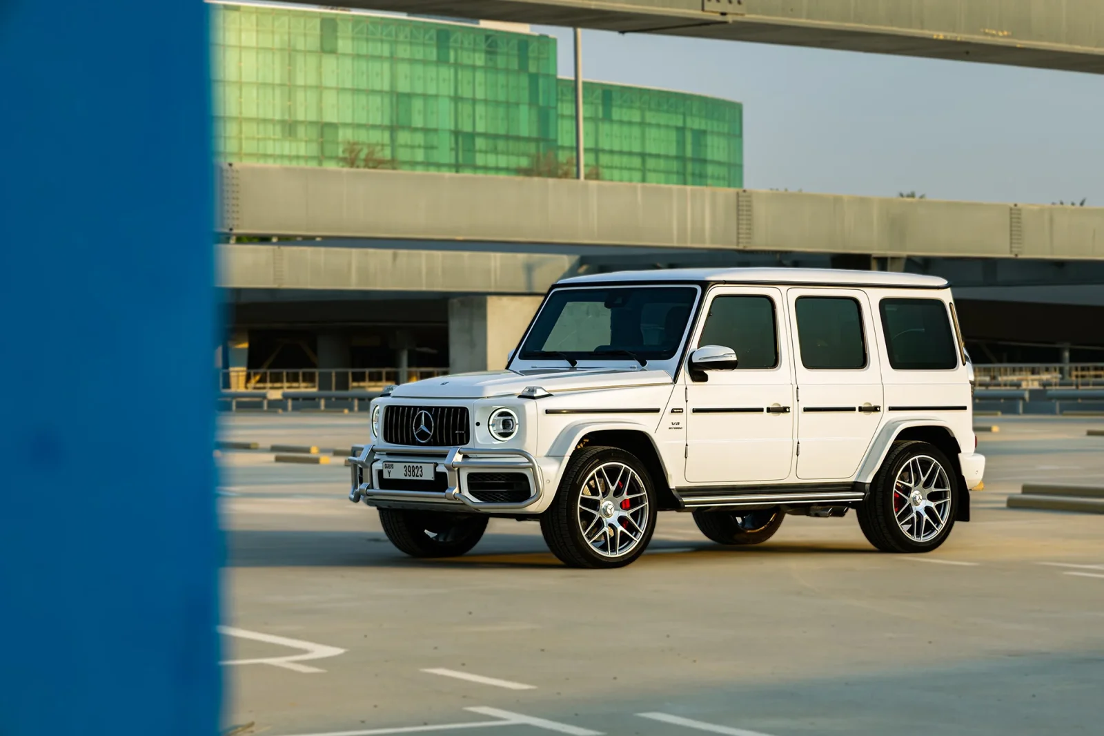 Rent Mercedes-Benz G-Class 63 AMG White 2022 in Abu Dhabi - 2 