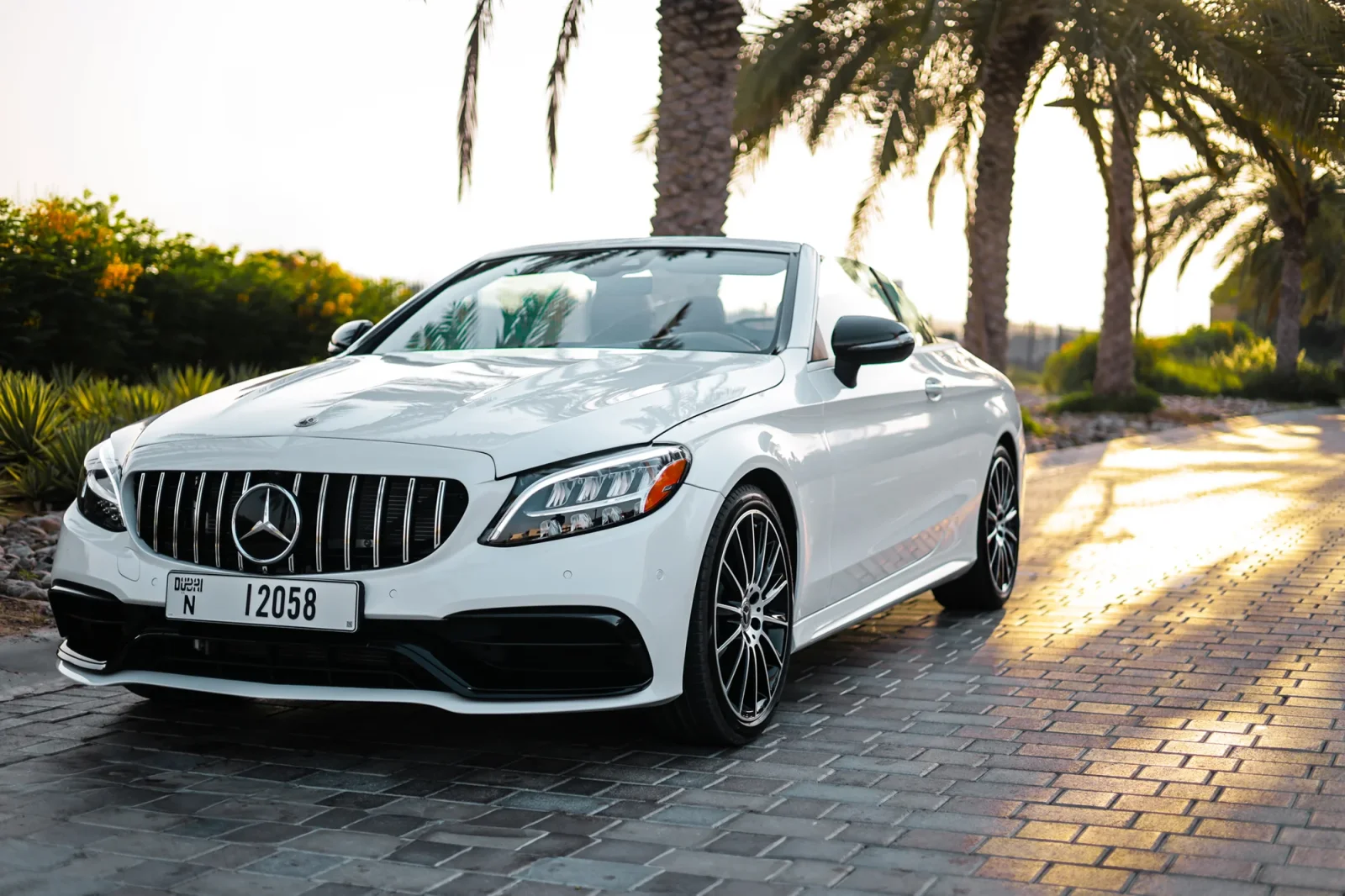 Rent Mercedes-Benz C-Class С300 White 2022 in Abu Dhabi