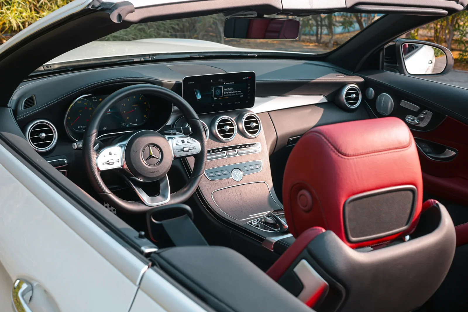 Rent Mercedes-Benz C-Class С300 White 2022 in Abu Dhabi - 5 