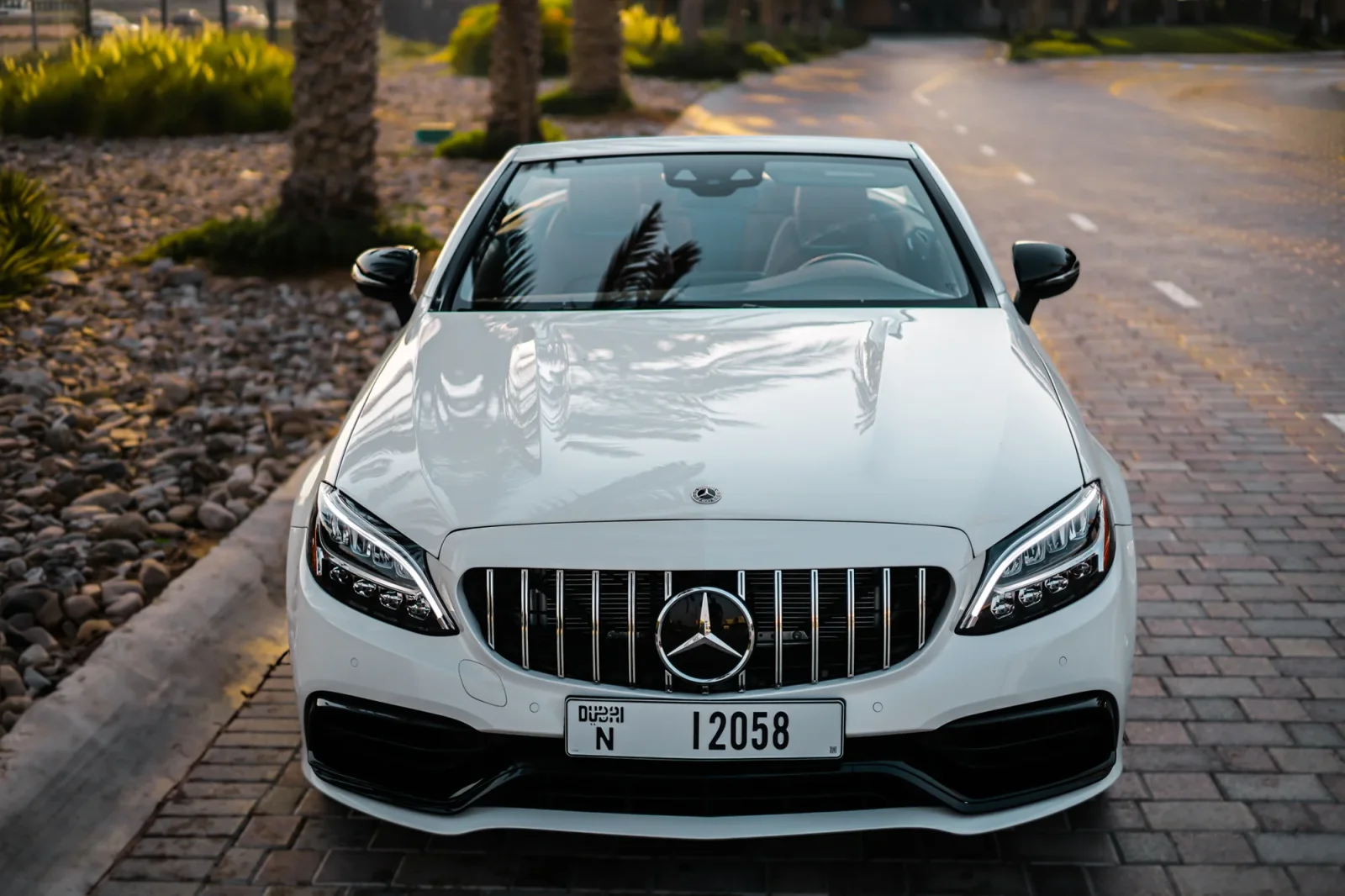 Rent Mercedes-Benz C-Class С300 White 2022 in Abu Dhabi - 10 