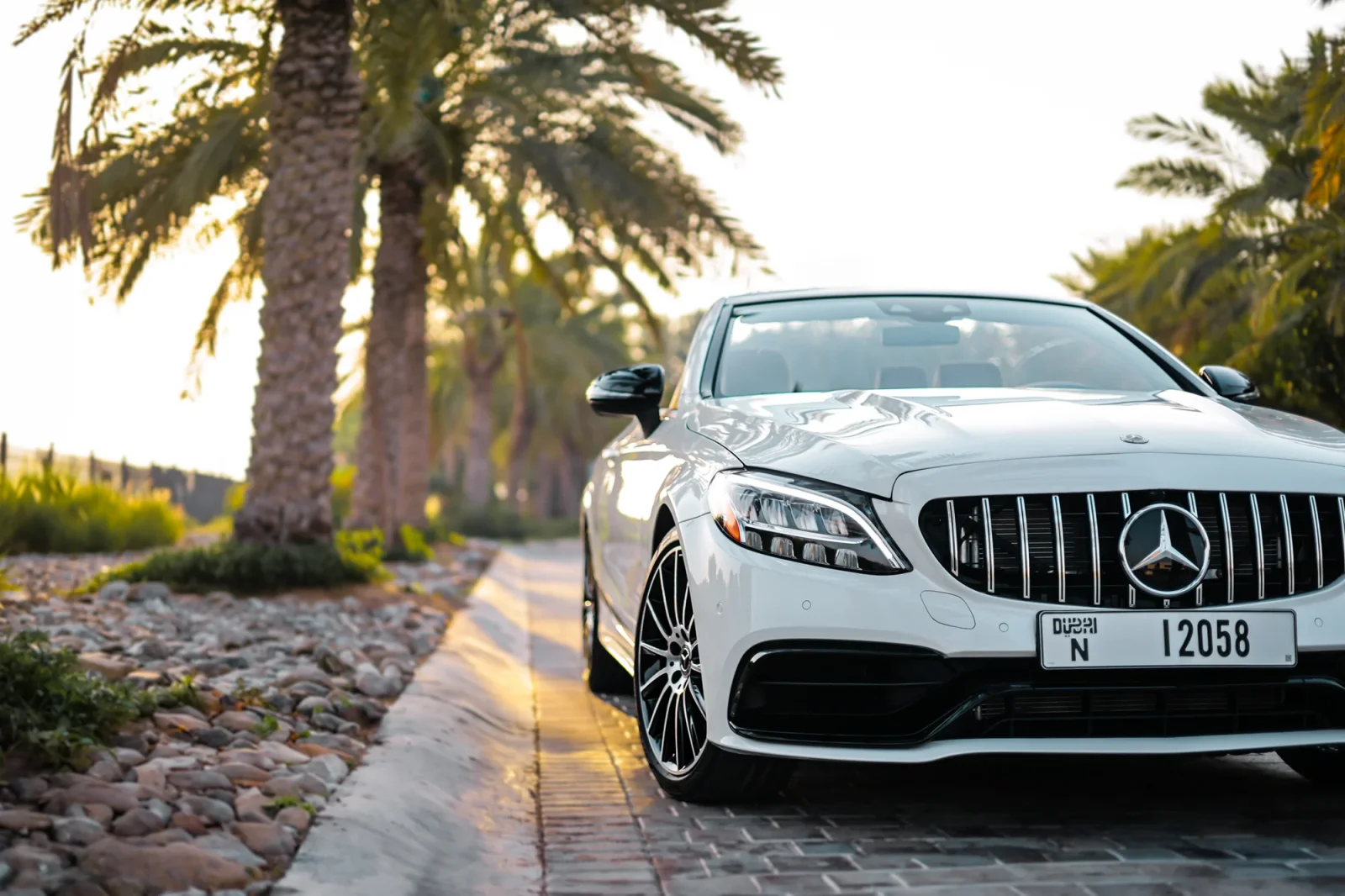 Rent Mercedes-Benz C-Class С300 White 2022 in Abu Dhabi - 9 