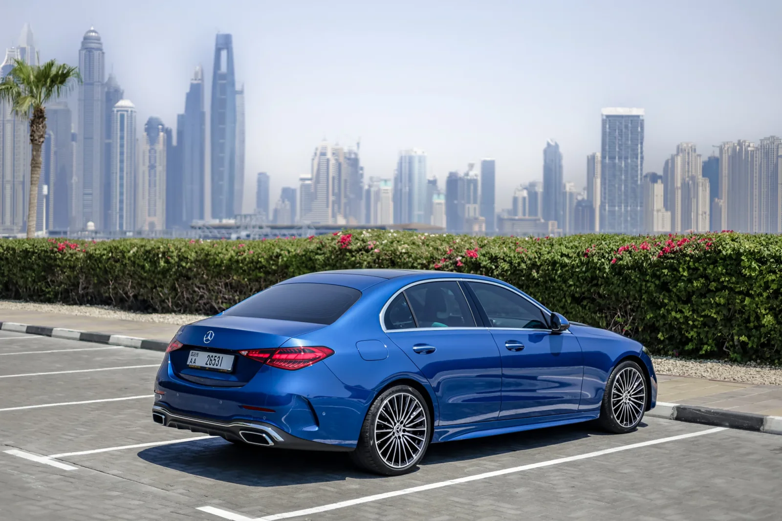 Rent Mercedes-Benz C-Class C200 Blue 2024 in Abu Dhabi - 9 