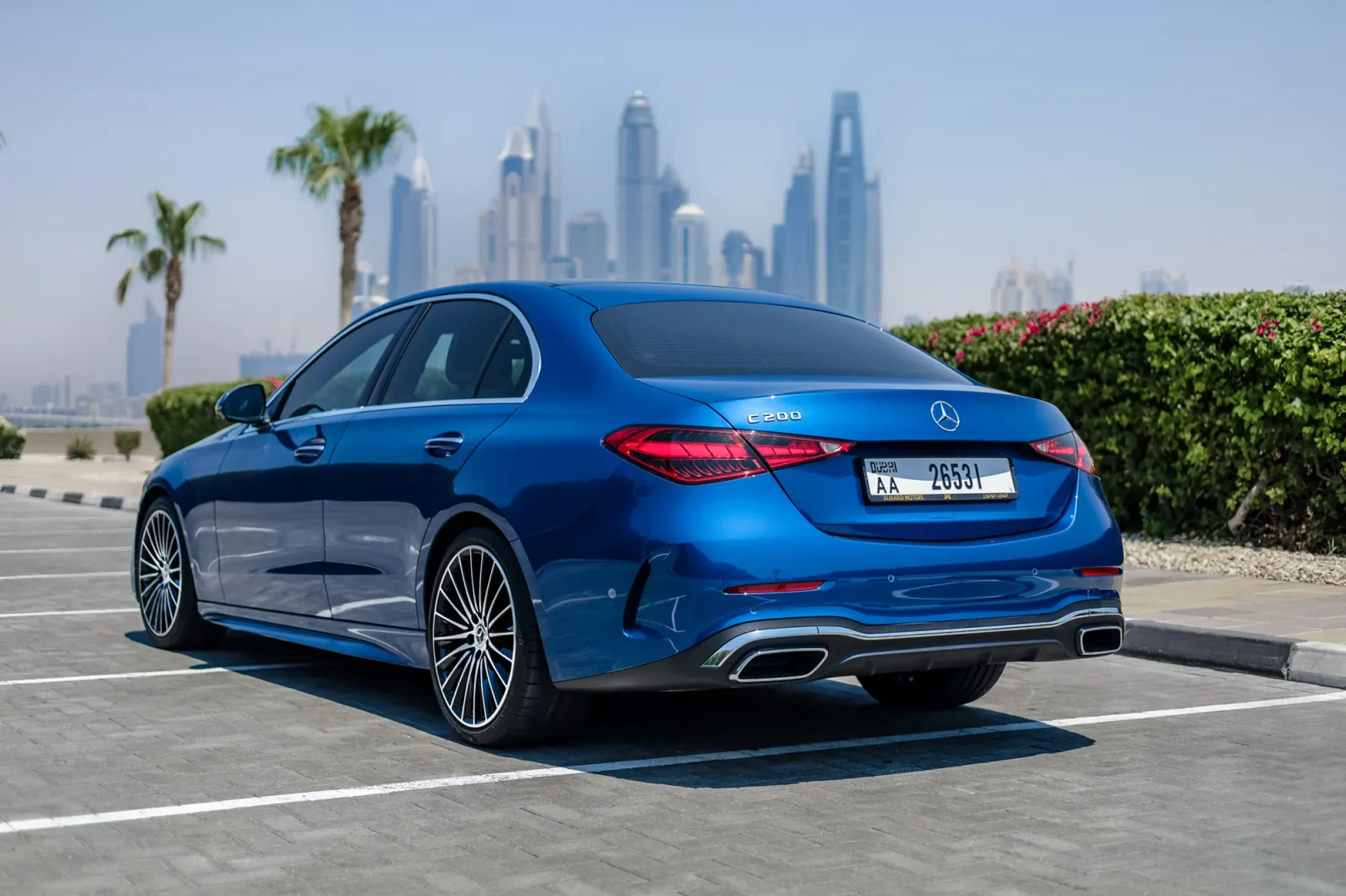 Rent Mercedes-Benz C-Class C200 Blue 2024 in Abu Dhabi - 13 