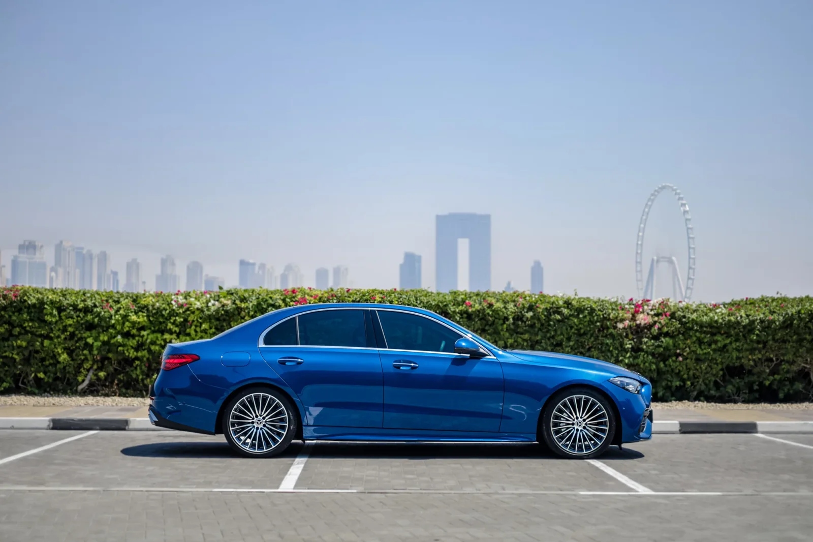 Rent Mercedes-Benz C-Class C200 Blue 2024 in Abu Dhabi - 10 