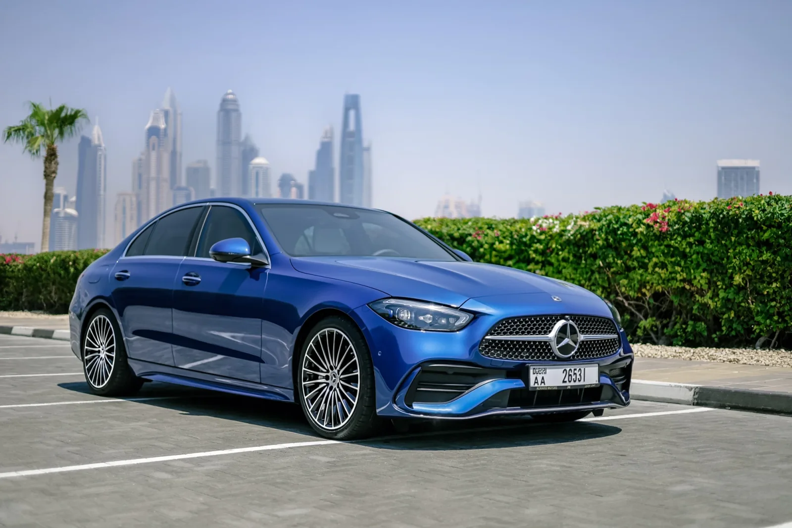 Rent Mercedes-Benz C-Class C200 Blue 2024 in Abu Dhabi - 11 