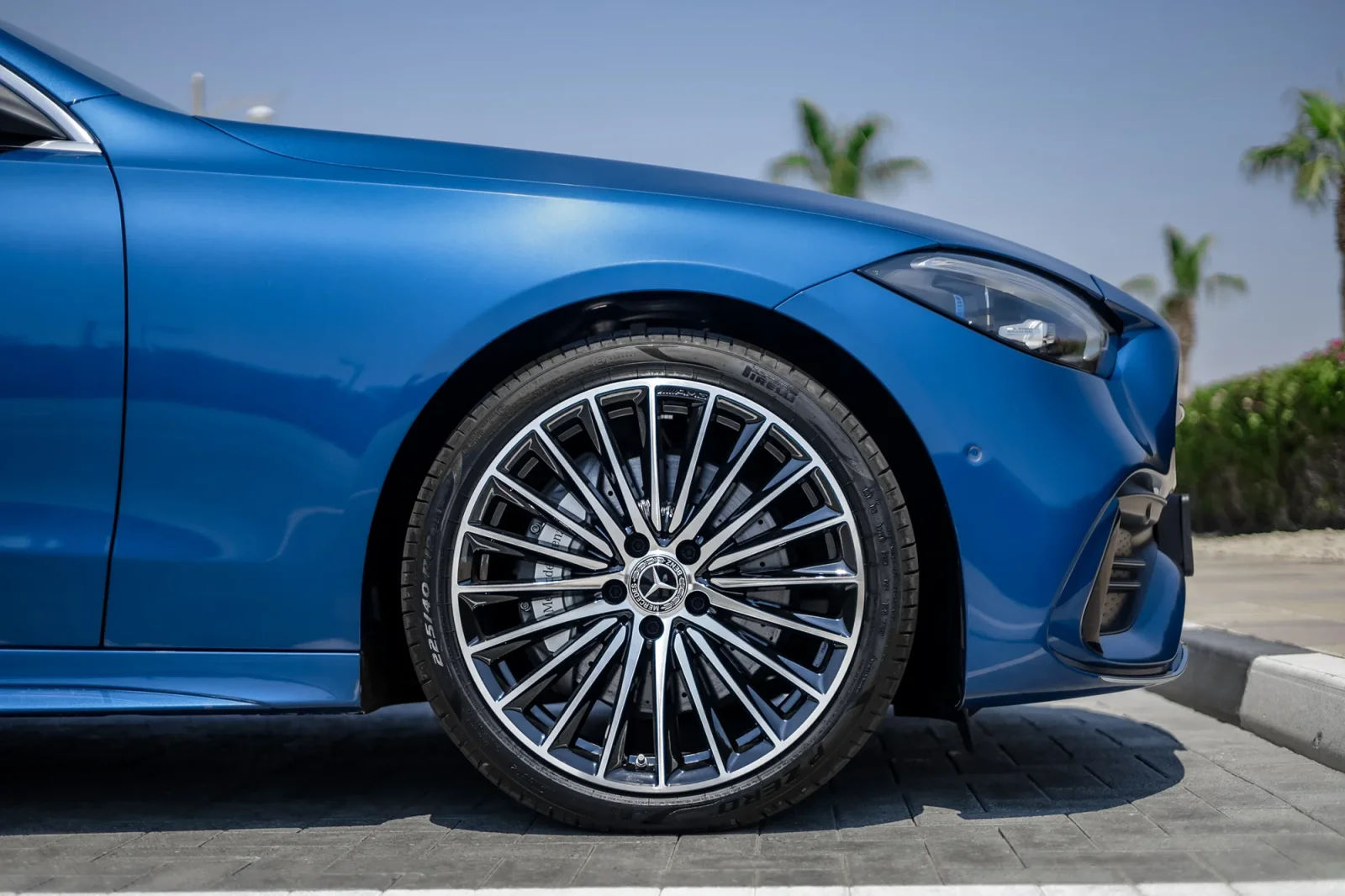 Rent Mercedes-Benz C-Class C200 Blue 2024 in Abu Dhabi - 14 