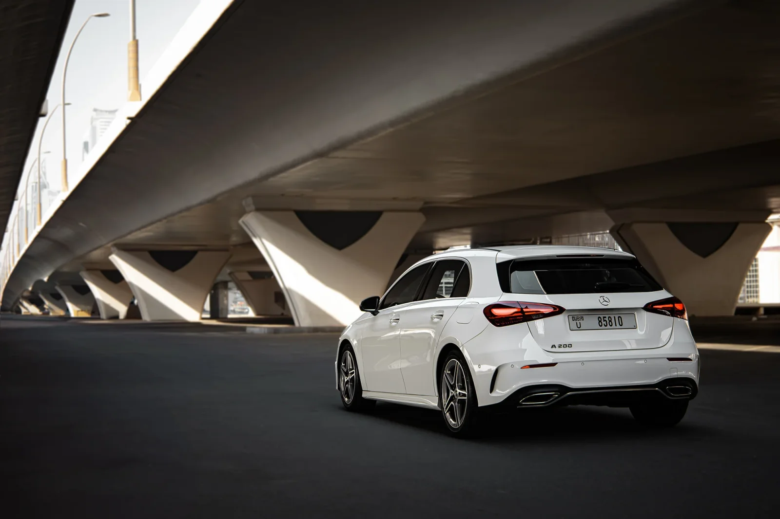 Rent Mercedes-Benz A-Class 200 White 2024 in Abu Dhabi - 8 