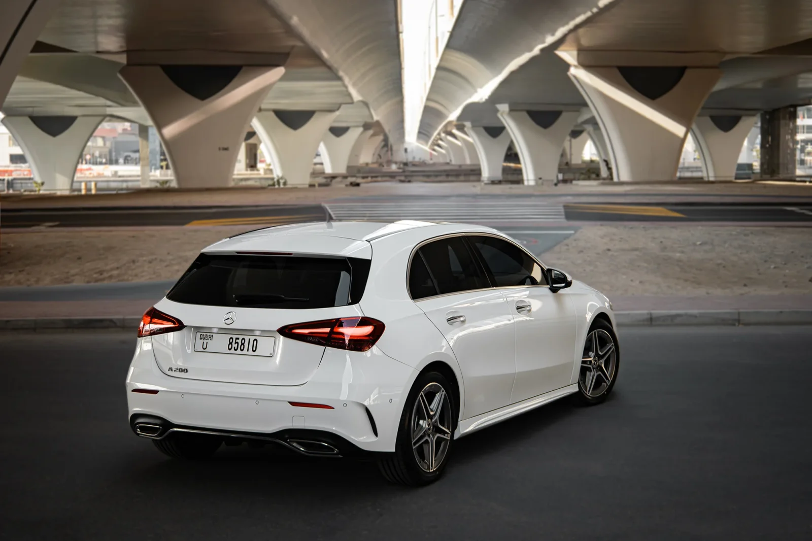 Rent Mercedes-Benz A-Class 200 White 2024 in Abu Dhabi - 12 