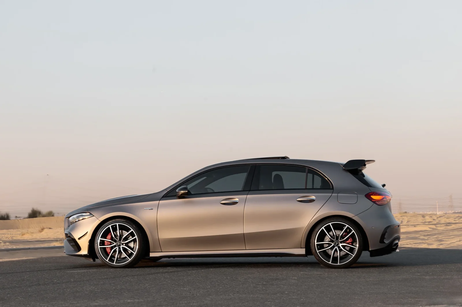 Rent Mercedes-Benz A-Class 35 AMG  Grey 2024 in Abu Dhabi - 11 