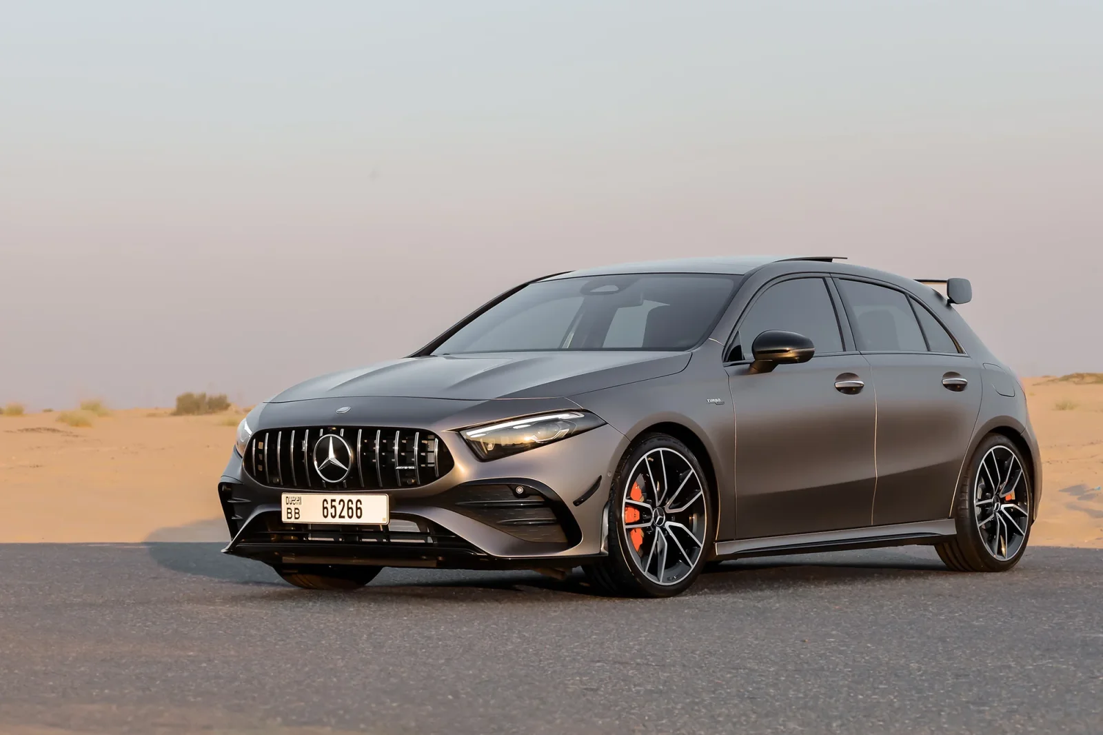 Rent Mercedes-Benz A-Class 35 AMG  Grey 2024 in Abu Dhabi - 2 