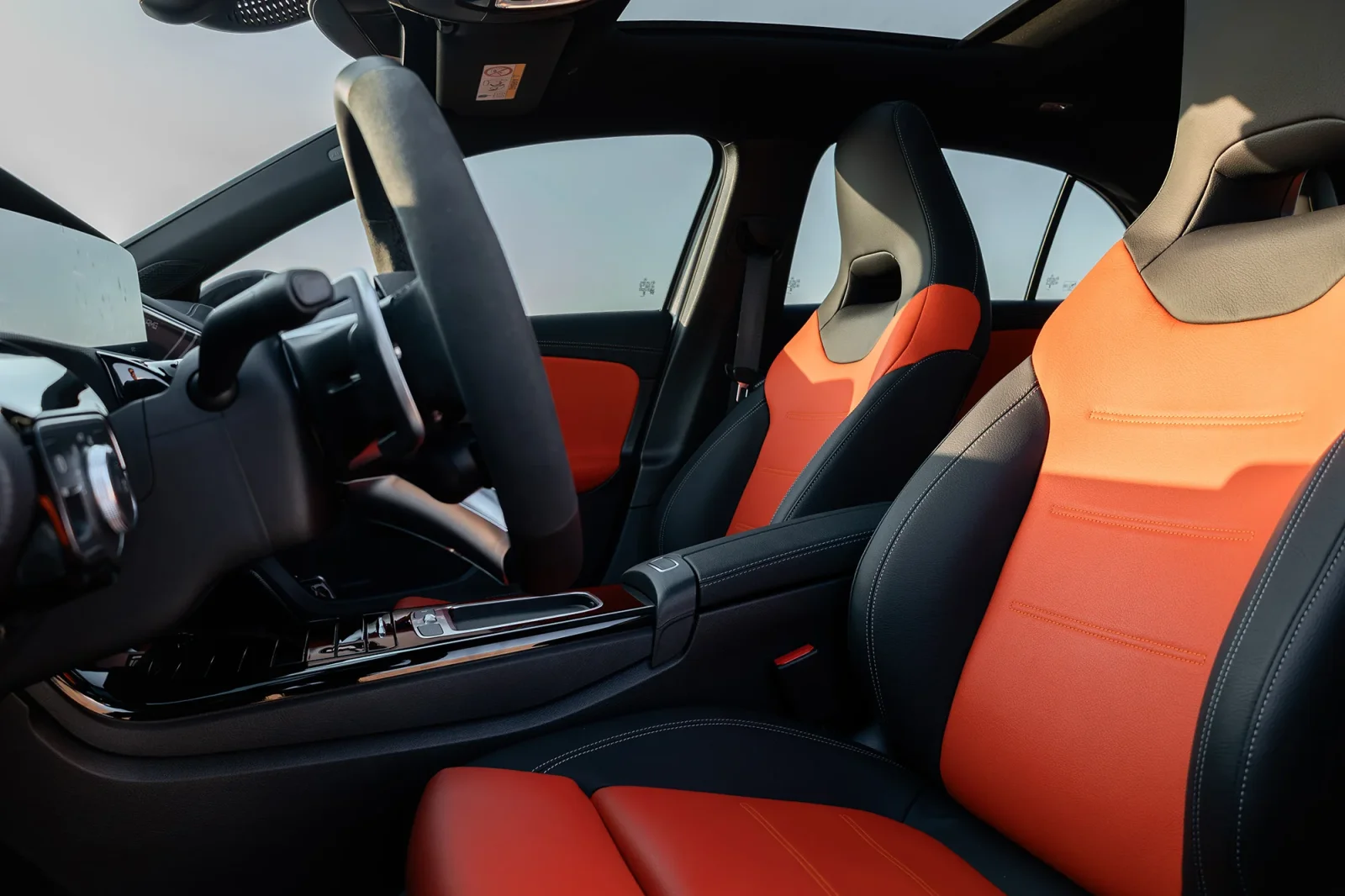 Rent Mercedes-Benz A-Class 35 AMG  Grey 2024 in Abu Dhabi - 4 