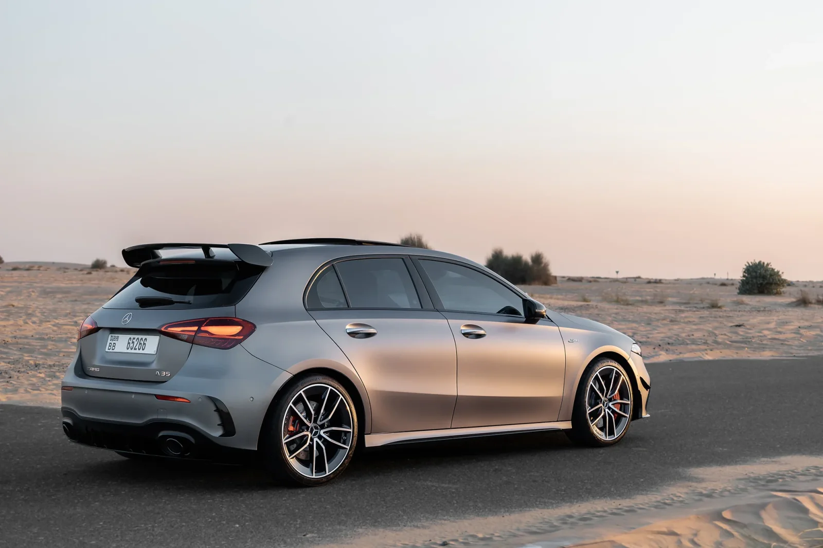 Rent Mercedes-Benz A-Class 35 AMG  Grey 2024 in Abu Dhabi - 10 