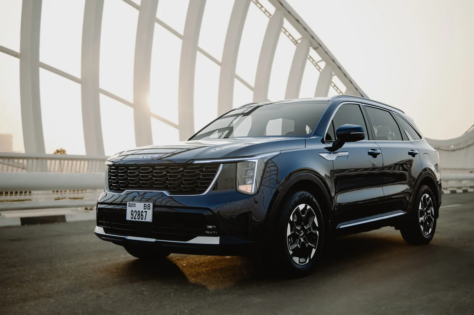 Rent Kia Sorento  Blue 2025 in Abu Dhabi - 14 