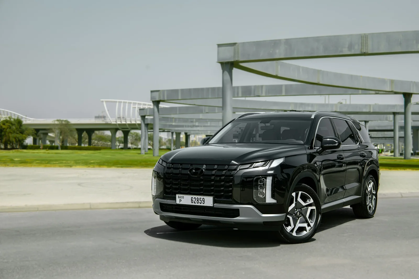 Miete Hyundai Palisade  Schwarz 2025 in der Abu Dhabi