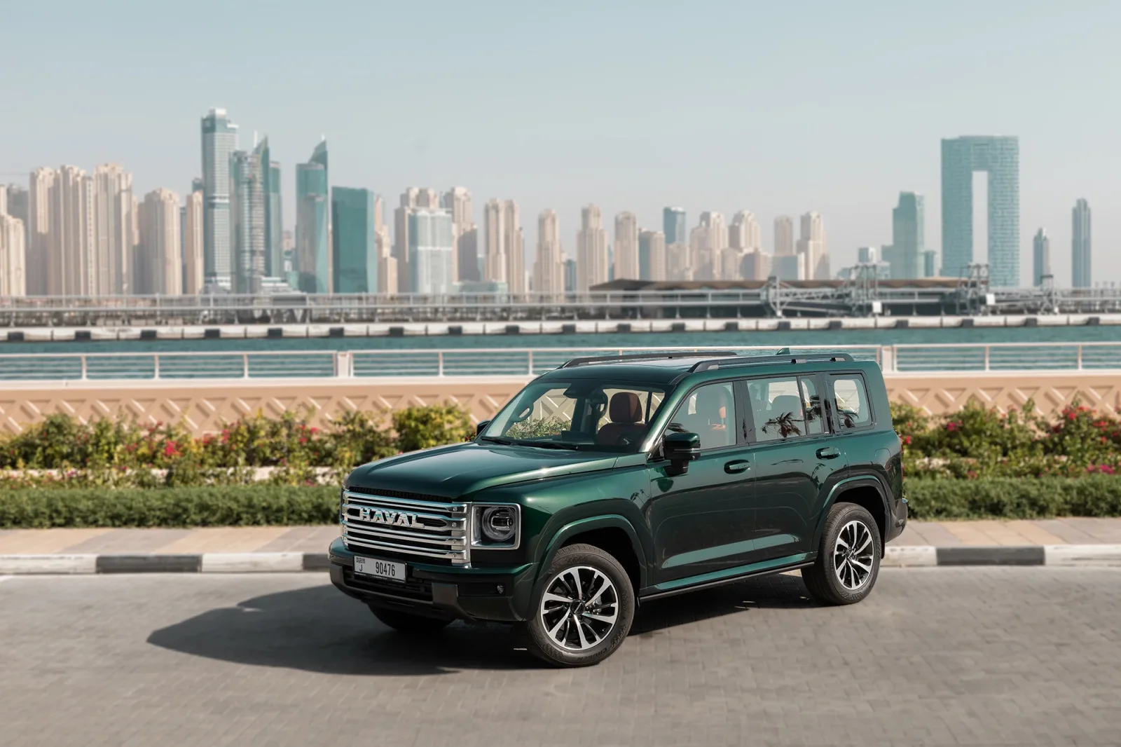 Loyer Haval H9  Vert 2025 en Abou Dabi - 2 