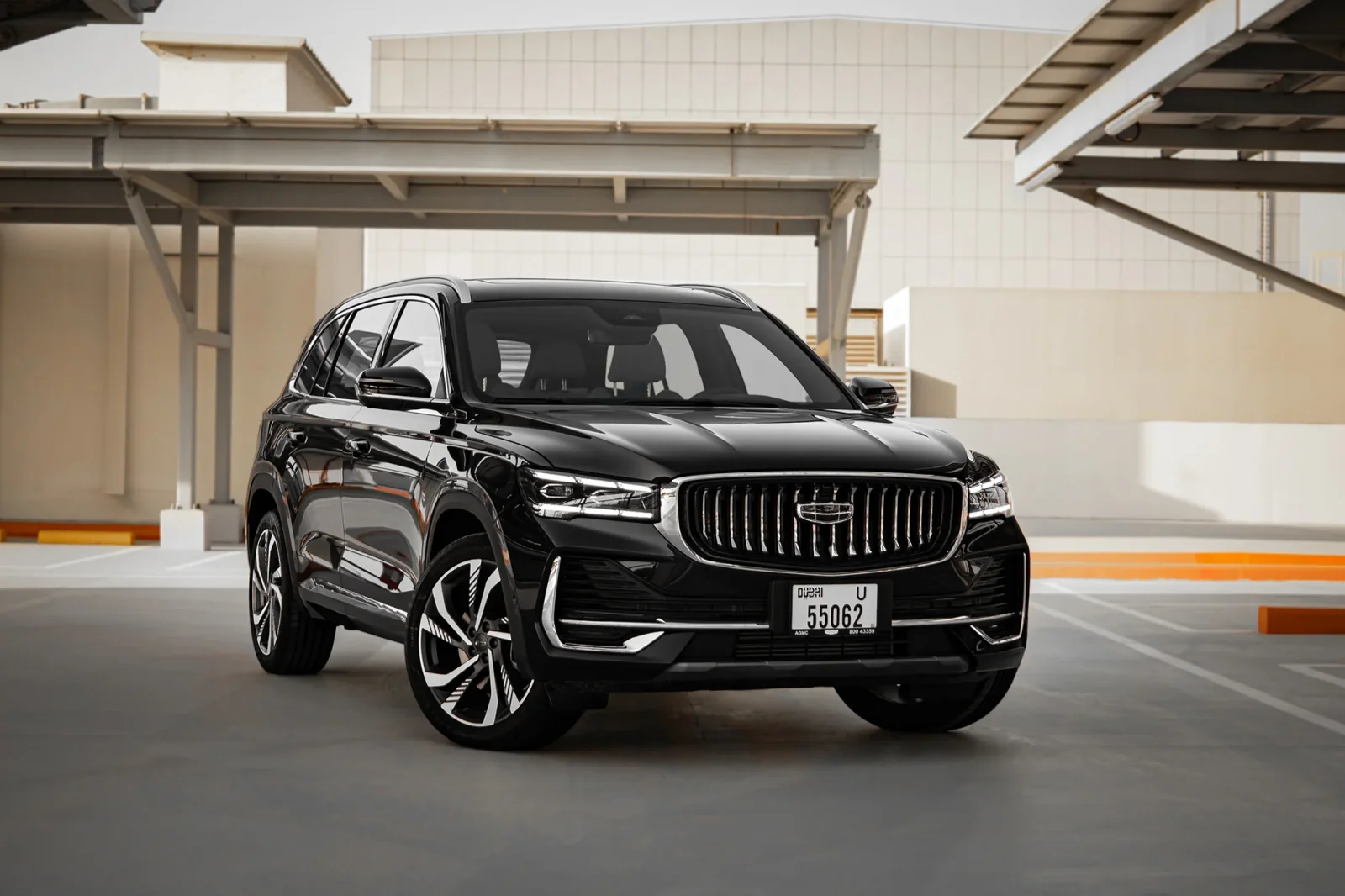 Rent Geely Monjaro  Black 2025 in Abu Dhabi