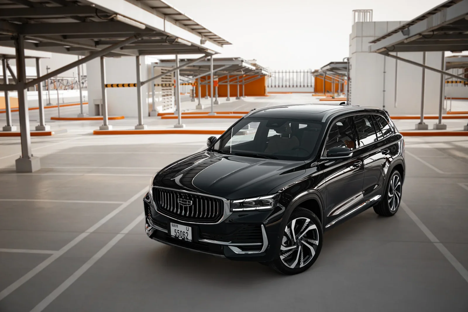 Rent Geely Monjaro  Black 2025 in Abu Dhabi - 2 