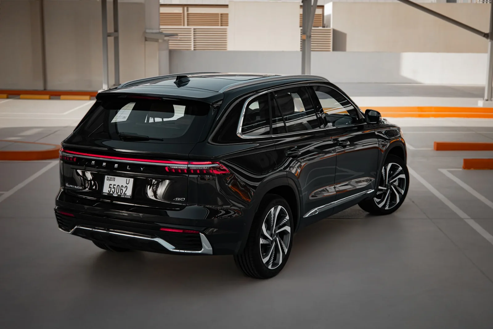 Rent Geely Monjaro  Black 2025 in Abu Dhabi - 9 