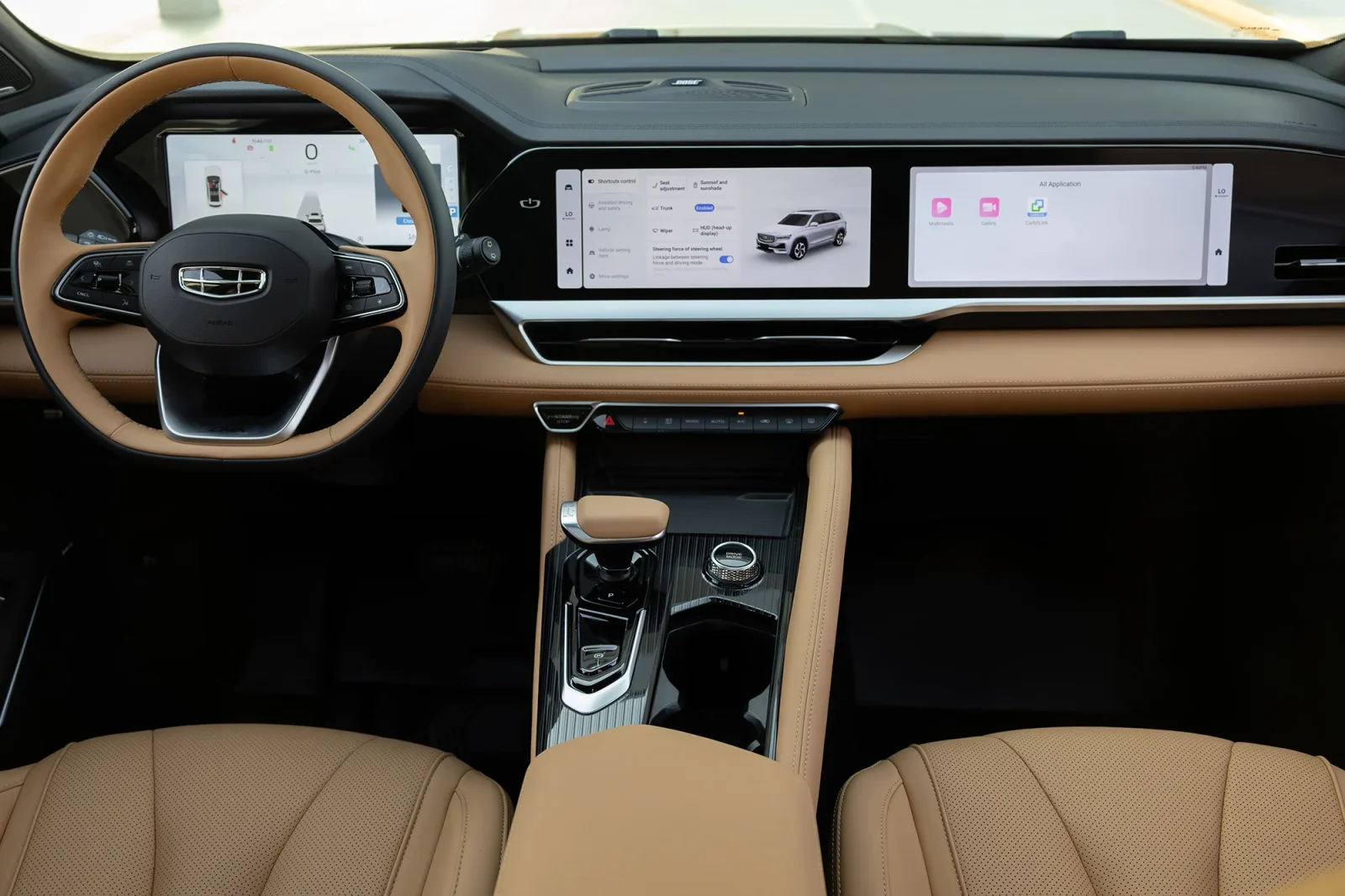 Rent Geely Monjaro  Black 2025 in Abu Dhabi - 3 