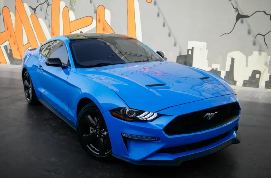 Ford Mustang Blue 2023