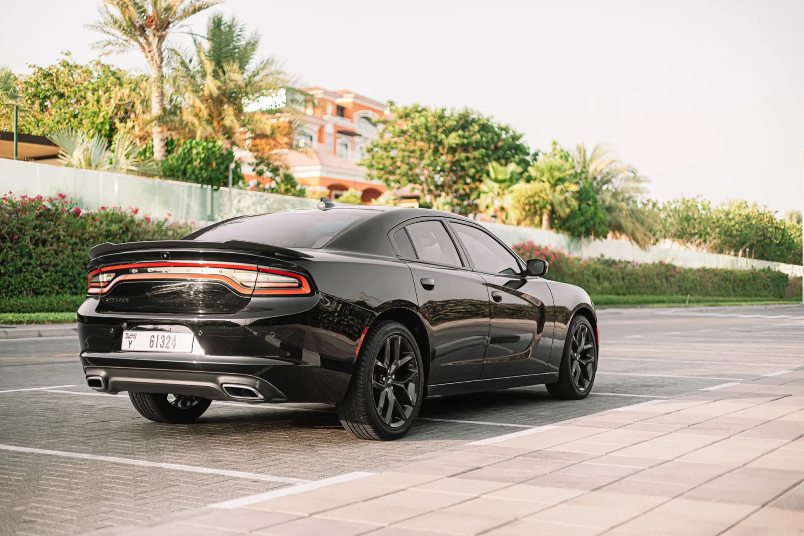 Rent Dodge Charger  Black 2022 in Abu Dhabi - 14 