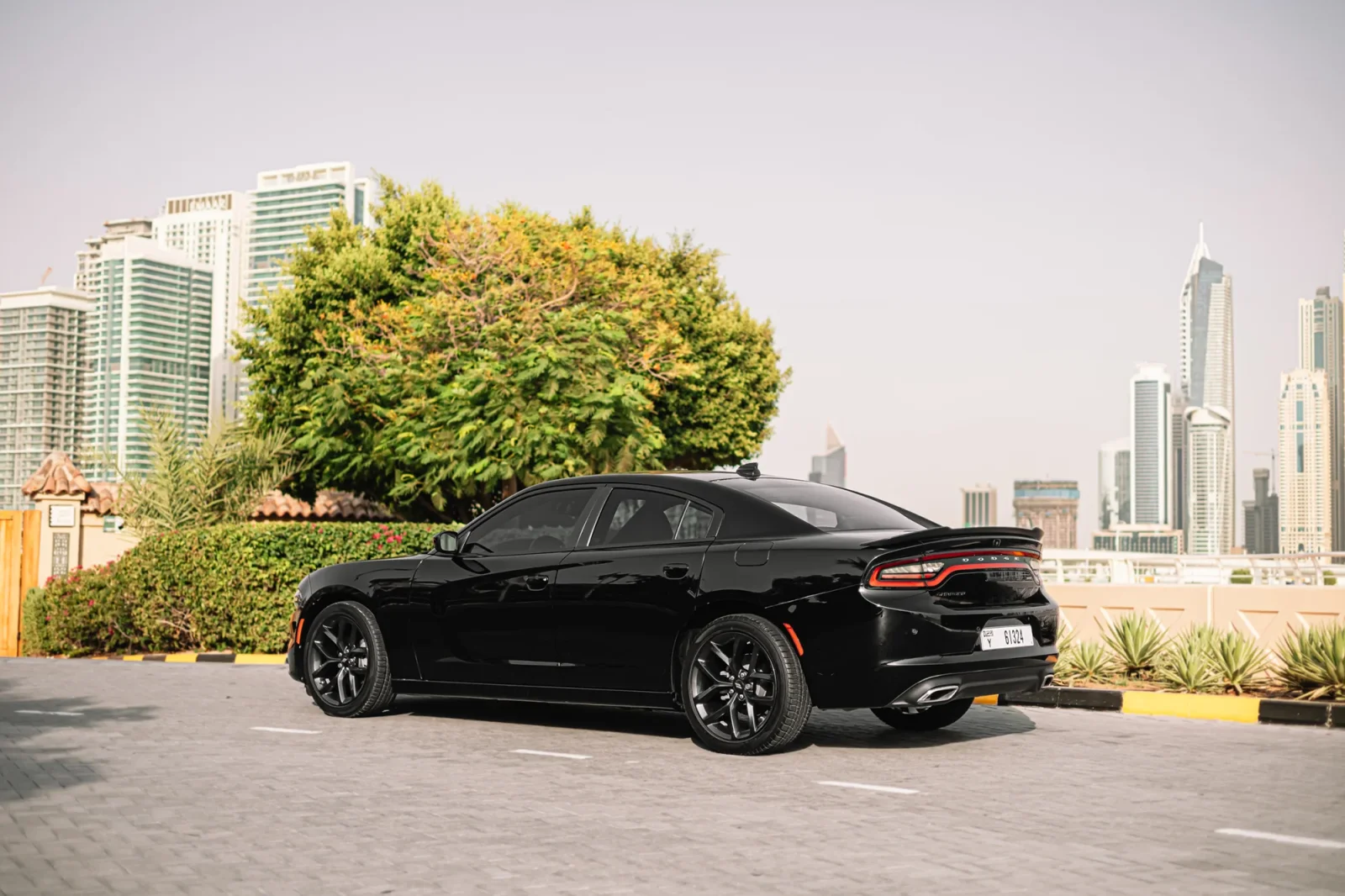 Rent Dodge Charger  Black 2022 in Abu Dhabi - 11 