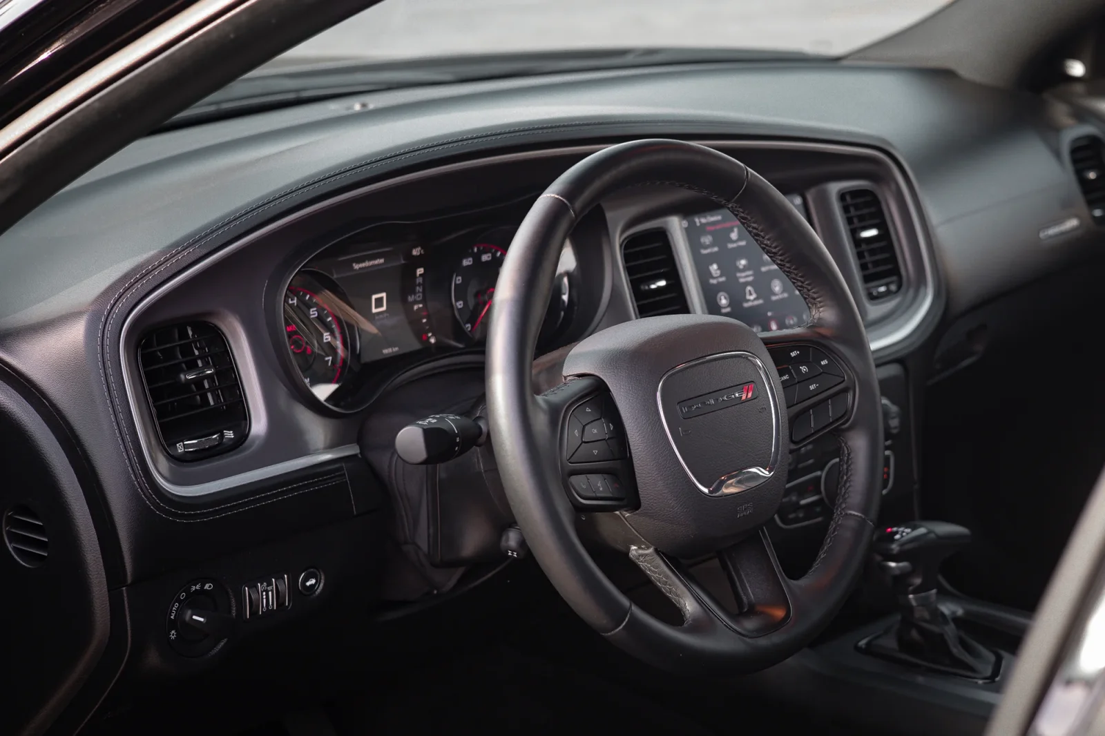 Rent Dodge Charger  Black 2022 in Abu Dhabi - 4 