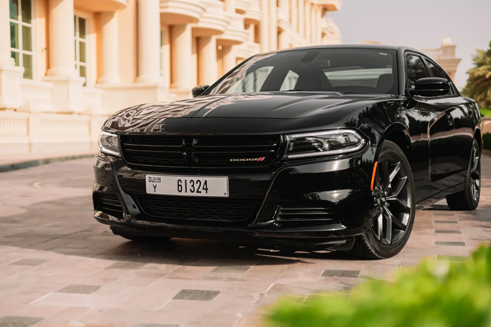 Rent Dodge Charger  Black 2022 in Abu Dhabi - 8 