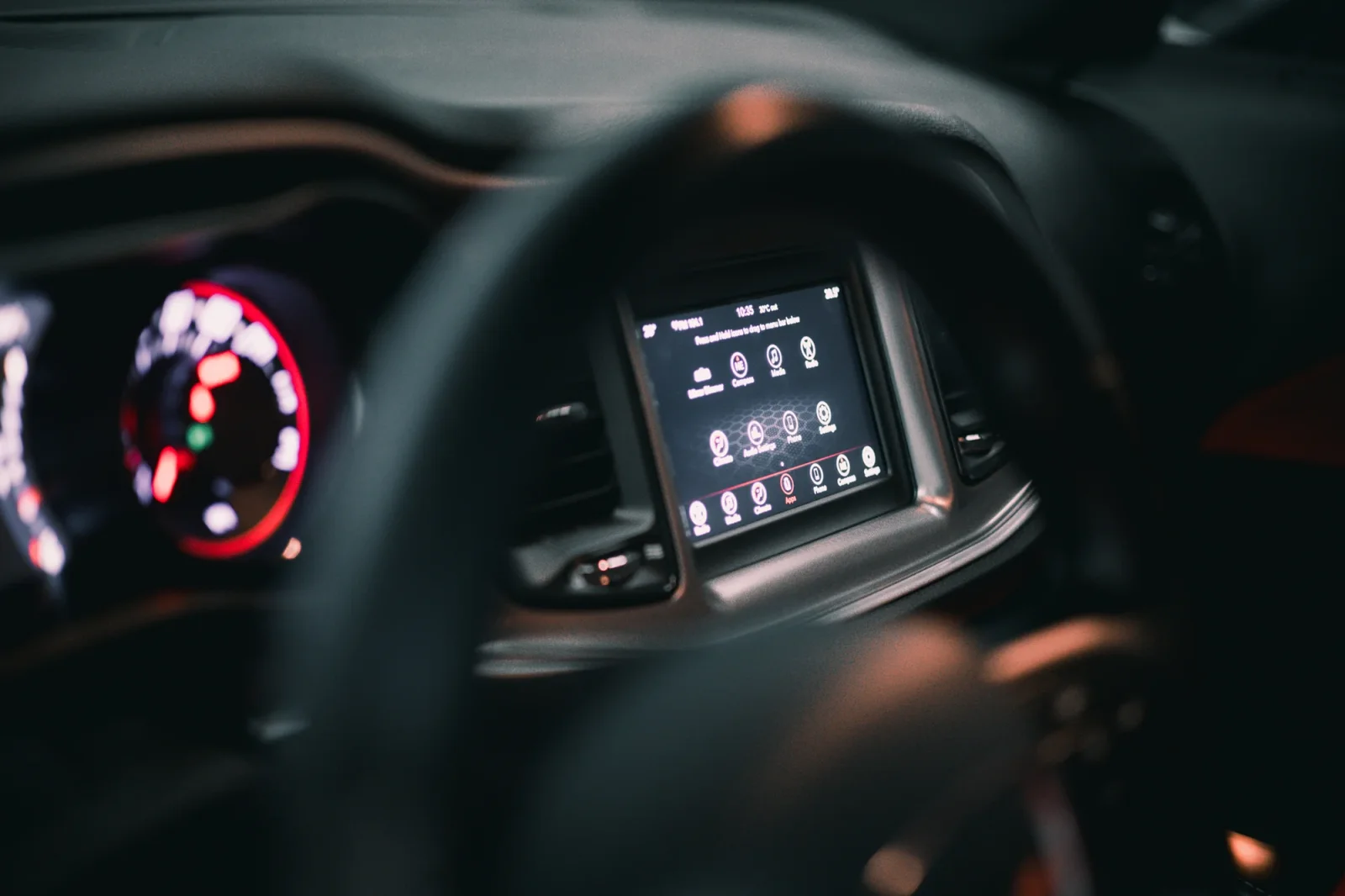 Rent Dodge Challenger  Black 2022 in Abu Dhabi - 3 