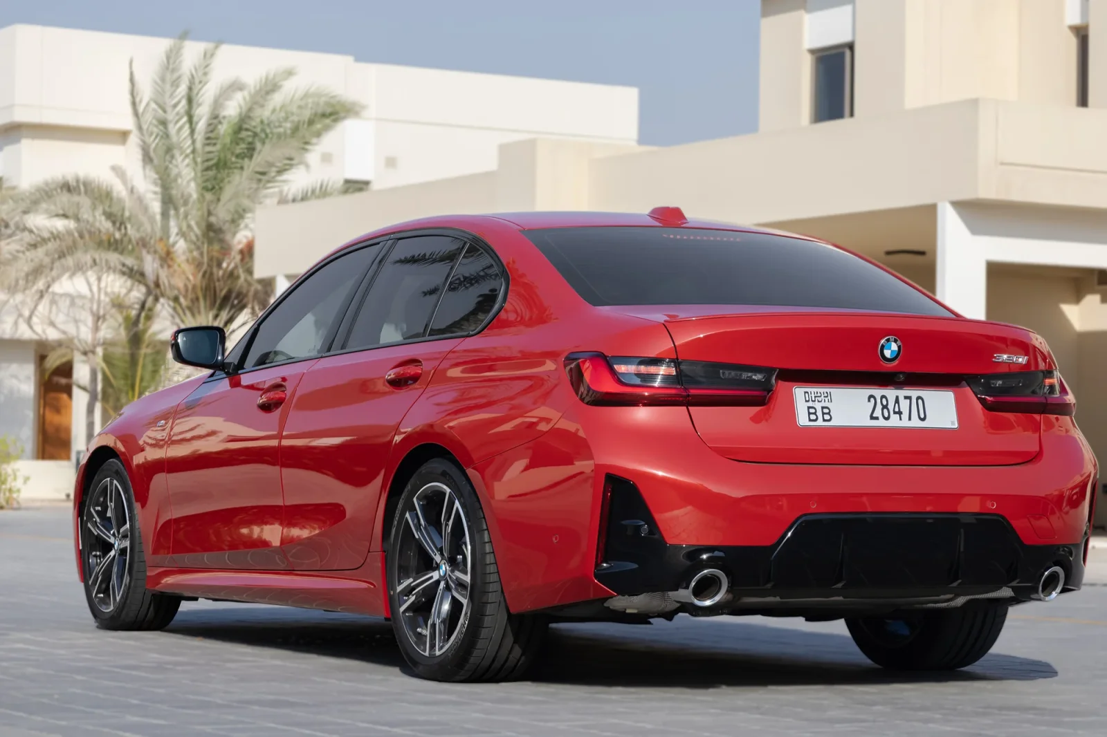 Rent BMW 3-Series 320 New Gen Red 2024 in Abu Dhabi - 9 