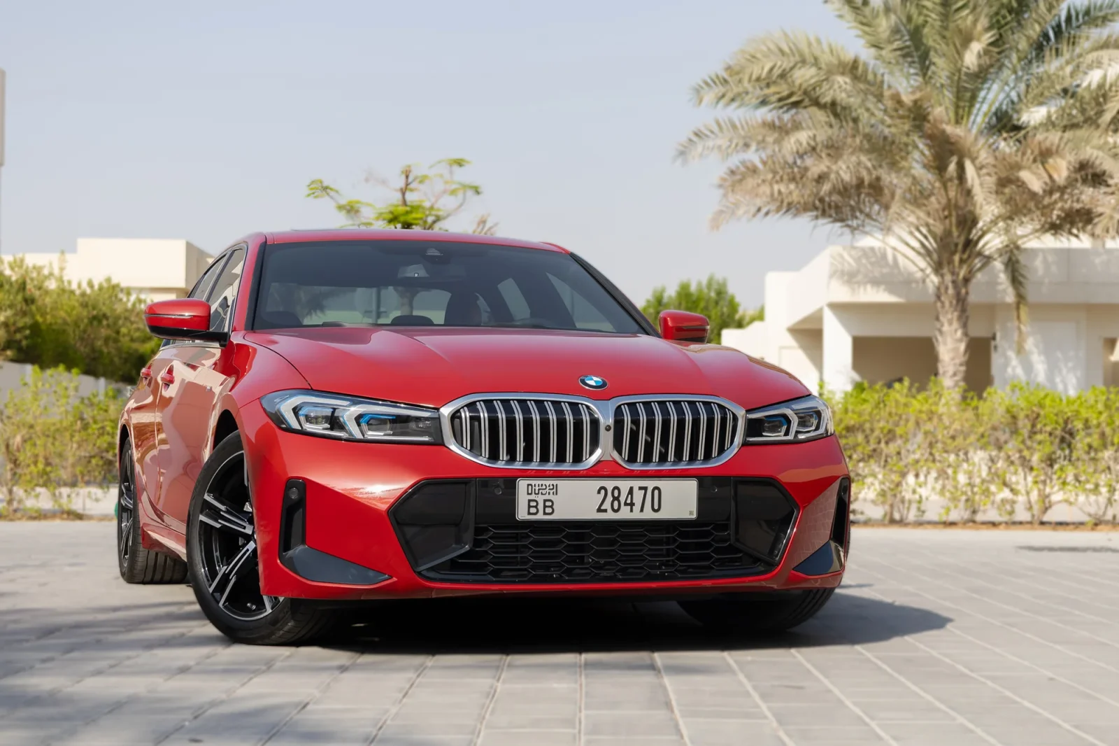 Rent BMW 3-Series 320 New Gen Red 2024 in Abu Dhabi - 2 
