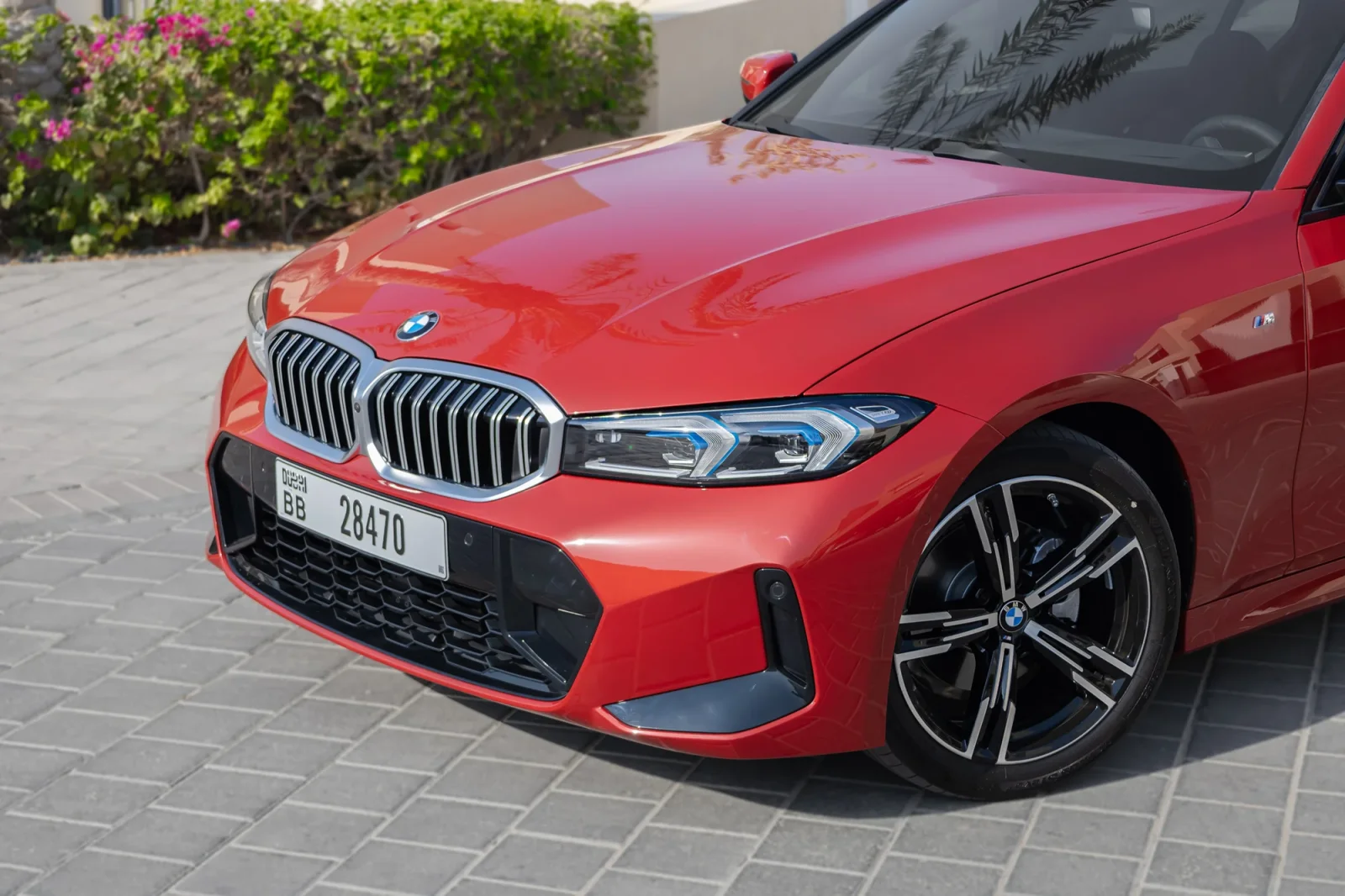 Rent BMW 3-Series 320 New Gen Red 2024 in Abu Dhabi - 11 
