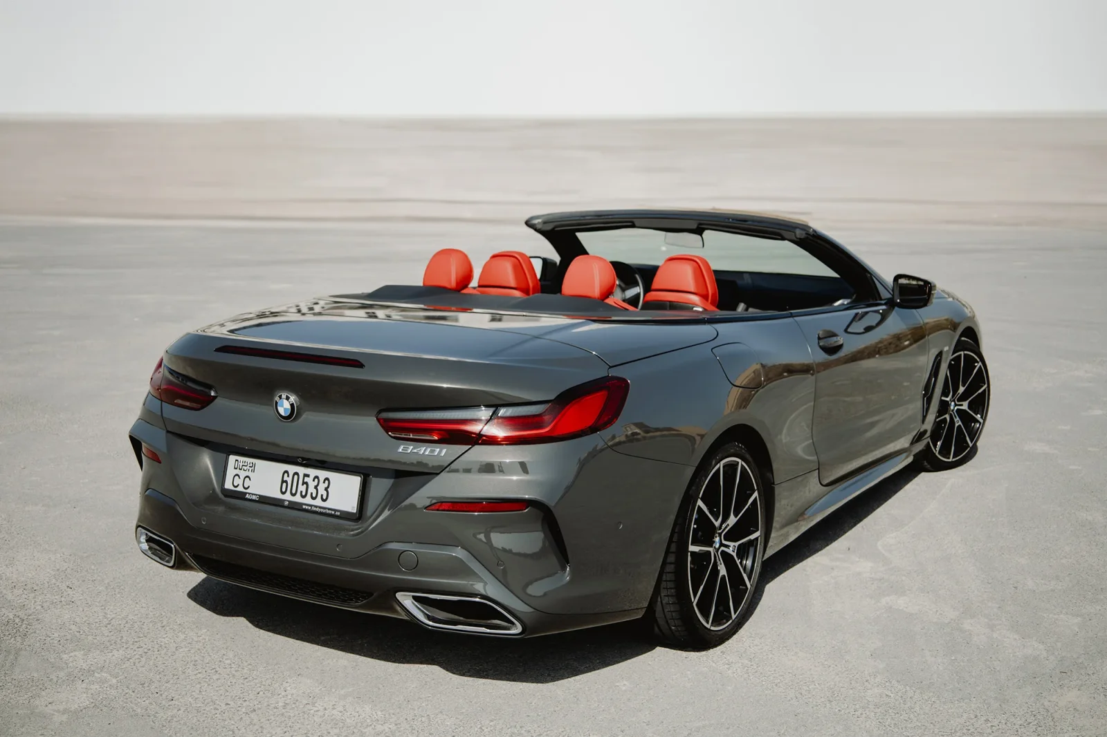 Rent BMW 8-Series 840i Coupe Grey 2022 in Abu Dhabi - 11 