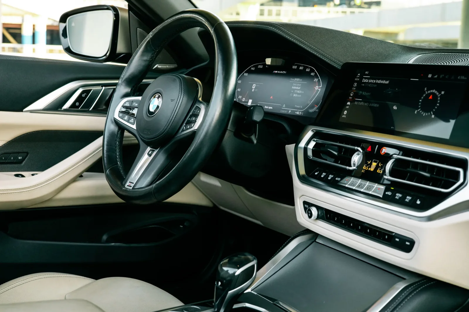 Rent BMW 4-Series M440 Blue 2021 in Abu Dhabi - 3 